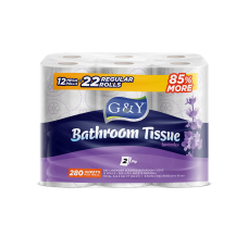 G&Y® 12 Rolls Bathroom Tissue - Lavender