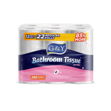 G&Y® 12 Rolls Bathroom Tissue - Powder