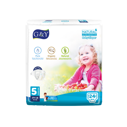 G&Y® Natural Ultra Sensitive Diaper - 5 Junior